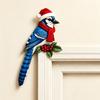 Wooden Door Topper Decor Corner Fit Animal Door Decor Rustic Door Hanging Ornaments  Bird Lovers