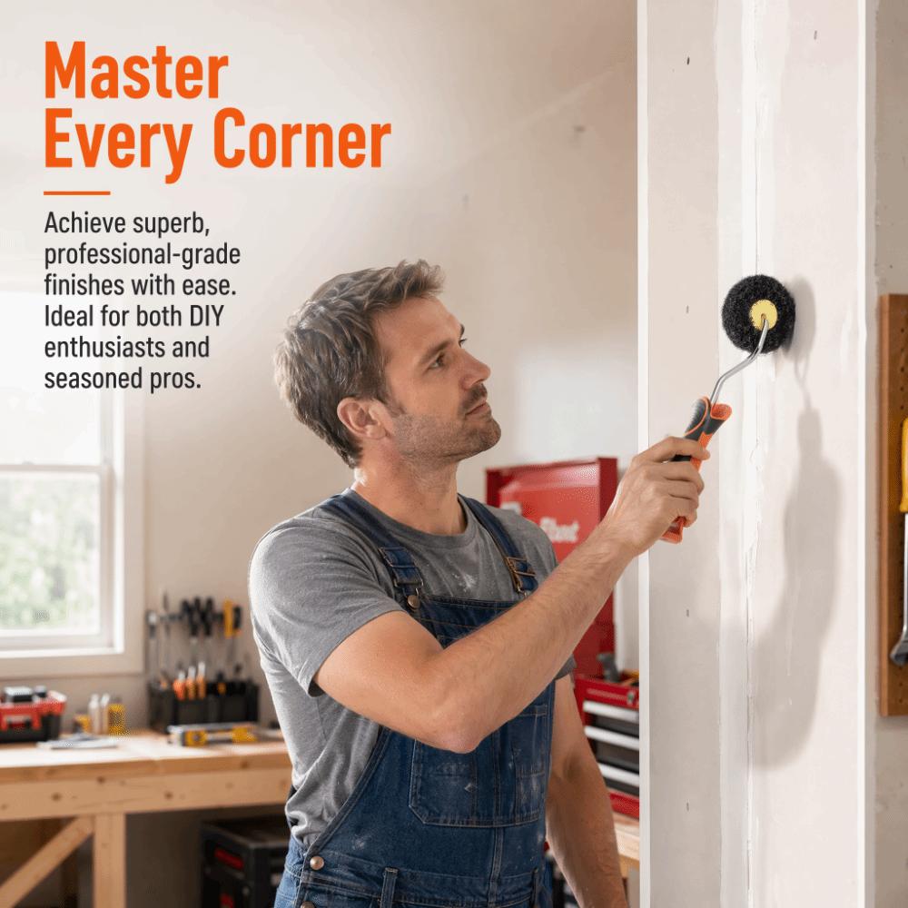 Wall Covering Corner Drywall Mud Roller Shed-Resistant Putty Brush Home Improvement