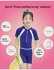 Girls' Quick-Drying One-Piece Swimsuit for Ages 2-11: Fashionable and Professional for Sports and Vacations