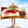 Cakes Beach Towels Cotton Beach Towel Super Absorbent Oversized Lightweight Quick-Dry Bath Towels Sand Free Turkish Beach Towels