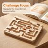 A Wooden Balance Maze Toy Made of Linden Plywood, Designed to Focus on Balance Training And Hand-Eye Coordination Through Fun Gameplay