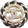 Chanel ABG722B22896 Necklace Champagne Gold Metal/leather Women