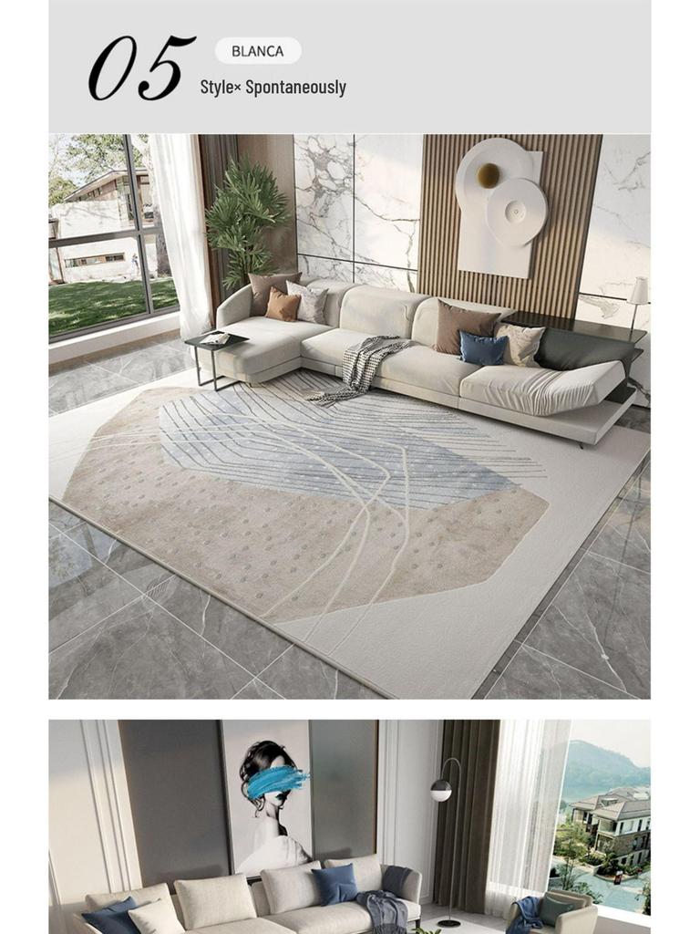 Modern Minimalist Abstract Light Luxury Rug for Living Room, Study, or Bedroom