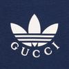 Gucci x adidas Cotton Jersey T-Shirt 'Dark Blue' Unisex 700506-XJEKO-4622