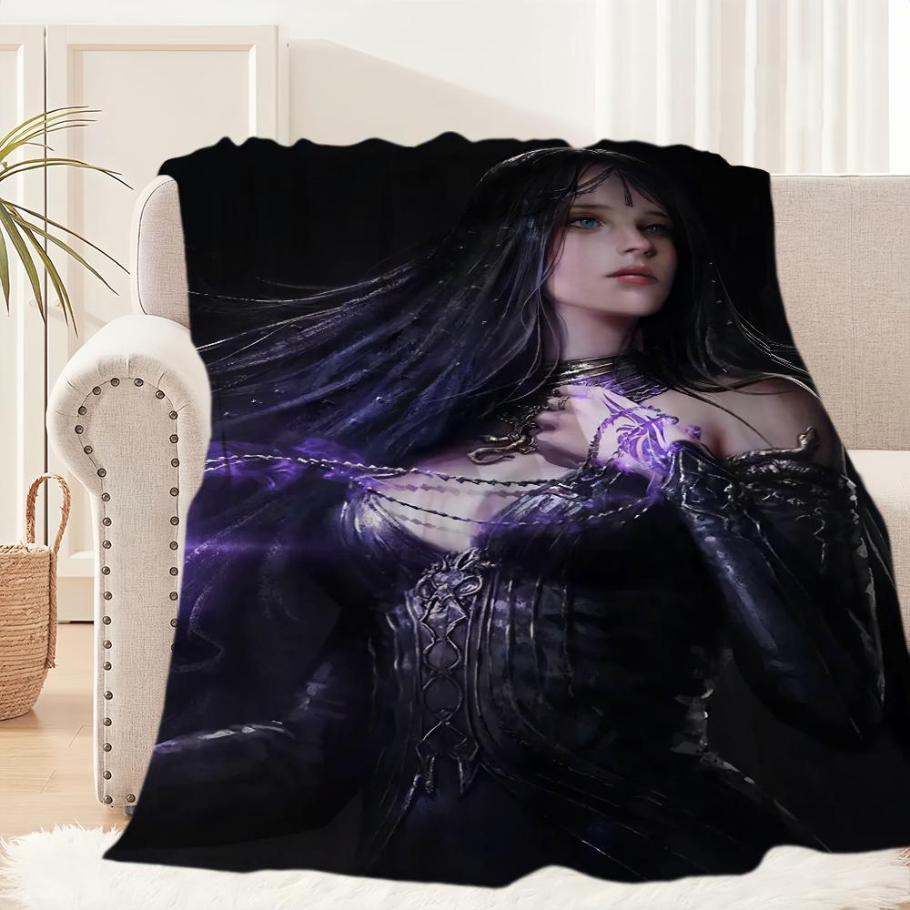 Throne and Liberty Game Blanket Blanket for Couch Sofa Travel Home Hiking Picni Bed Beding Flannel Blanket birthday gift