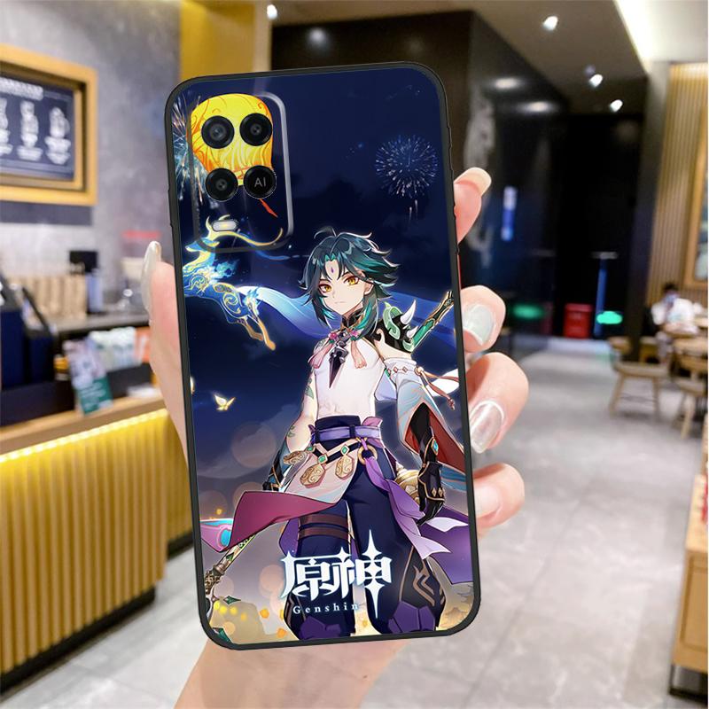 Genshin Impact Xiao Case For Oppo A96 A76 A16 A17 A18 A60 A80 A40 A38 A58 A78 A98 A94 A74 A54 A15 A57 A77 A5 Pro