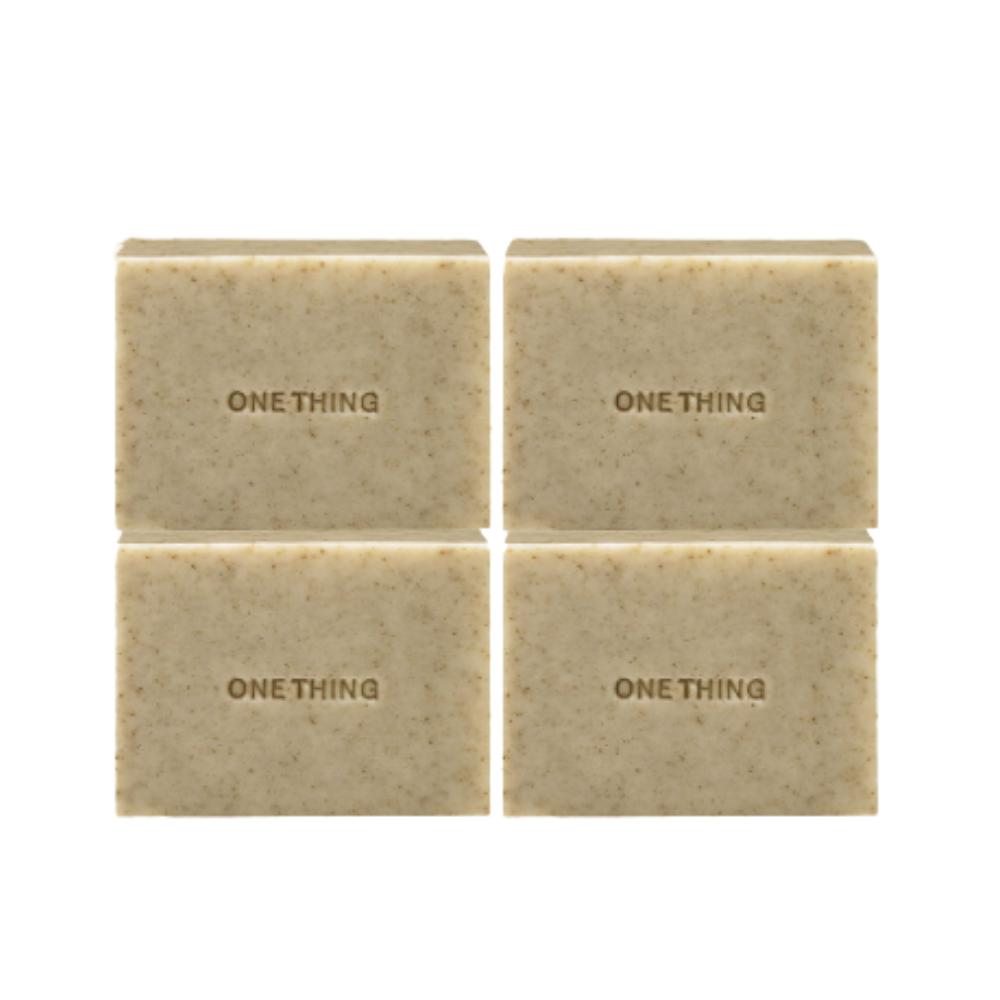 ONE THING Houttuynia Cordata Tea Tree Cleansing Bar 100g (Pack of 4) Natural Pore Care Soothing Soap