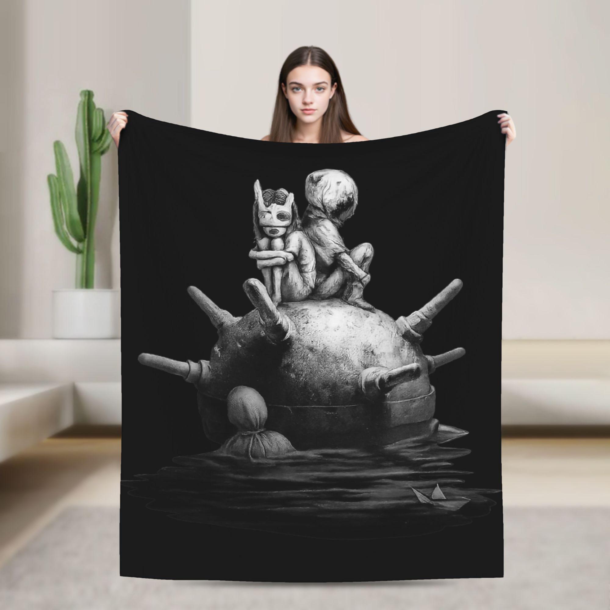 ReAnimal Blanket Flannel Autumn/Winter Multifunction Super Warm Throw Blankets for Bedding Travel Bedding Throws 75X95CM