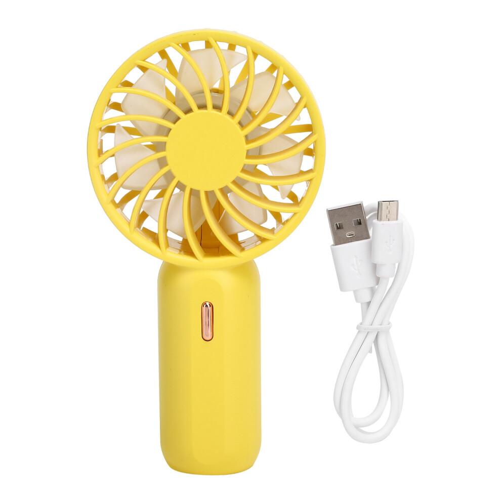 Portable Fan Rechargeable3Speeds Mini Handheld Fan Pocket Size Lightweight Strong Wind Power Long Runtime Low Noise Cute Design For Outdoor Office