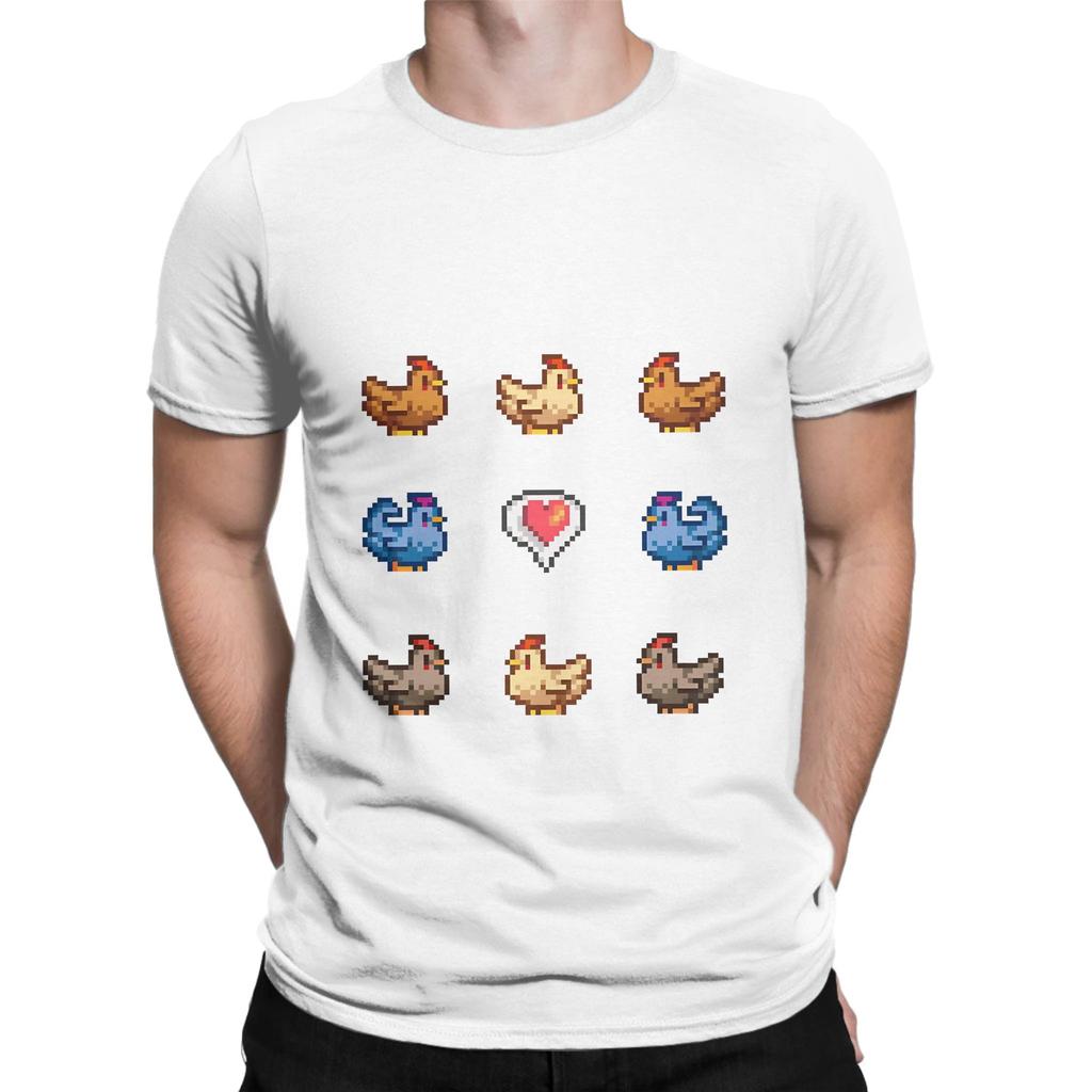 Stardew Valley Chickens Love Funny 100 Cotton Tshirt Stardew Valley Tees Tops For Unisex