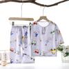 Summer Cotton Pajama Set Thin Air Conditioning Wear for Kids Baby Home Loungewear
