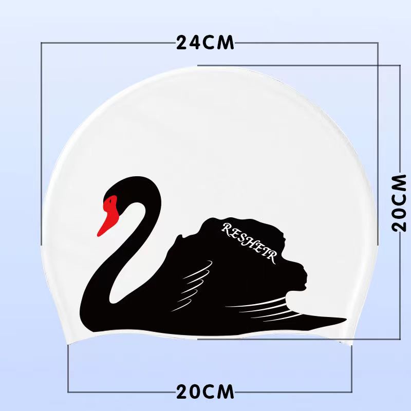 

Swimming Cap Silicone Waterproof Swim Cap for Women Adult High Elastic Swimming Cap