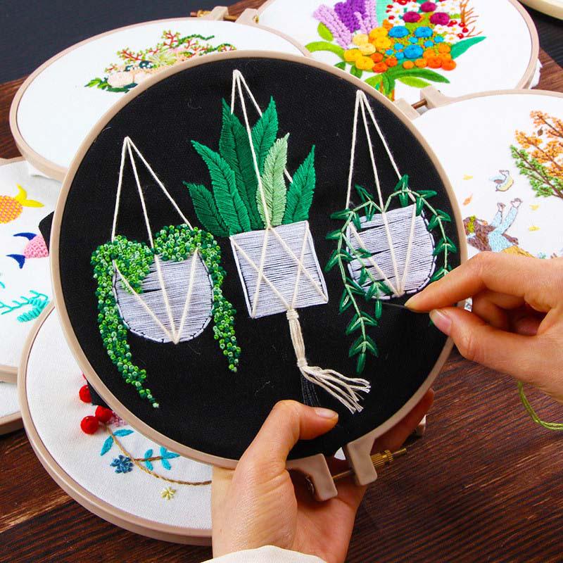 8pcs Embroidery Pen Pin Knitting Sewing Crafts Tools Threader Punch Needle Set 8pcs Embroidery Pen Pin Knitting Sewing Crafts Tools Threader Punch Needle Set
