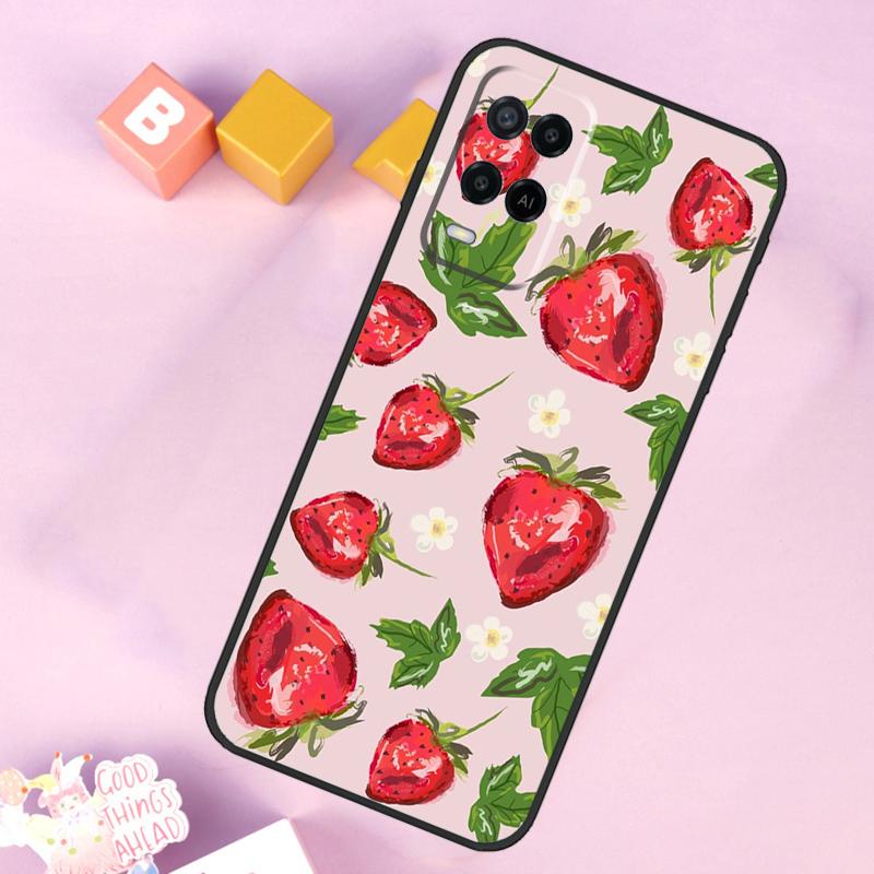 

Strawberry Case For Oppo A98 A78 A18 A38 A58 A74 A94 A54 A15 A17 A57 A6 A5 Pro A16 A76 A96 A40 A60 A80 OPPO A94 4G