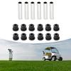Golf Cart Rear Suspension Maintenance 6 Sleeves 12 Bushings Rubber Cushions Stainless Steel Component Leaf Spring Repair