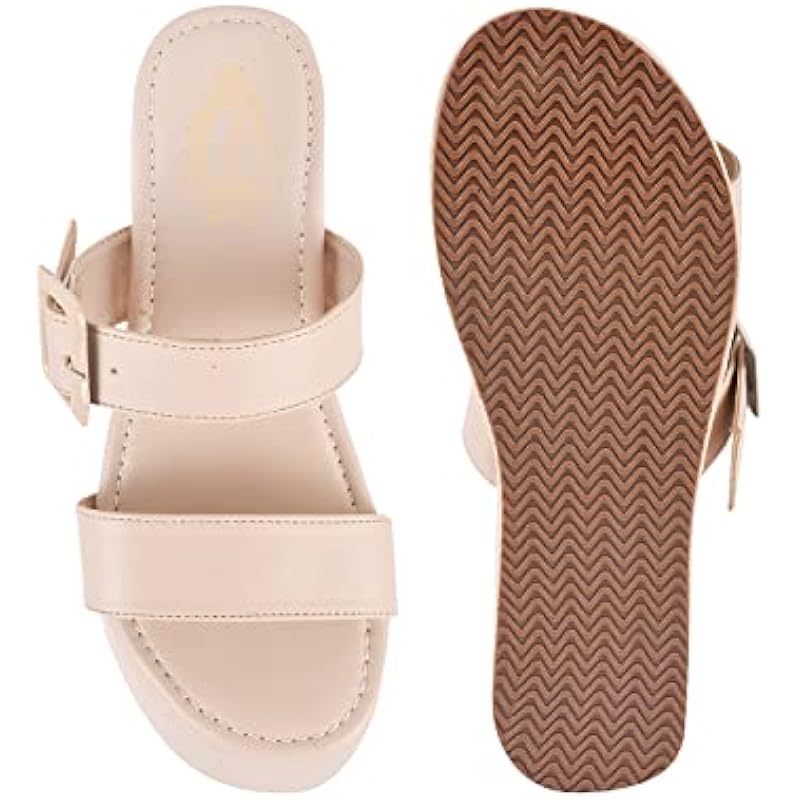 Shoetopia Fashionable Cream Platform Heels For Women & Girls /Uk7