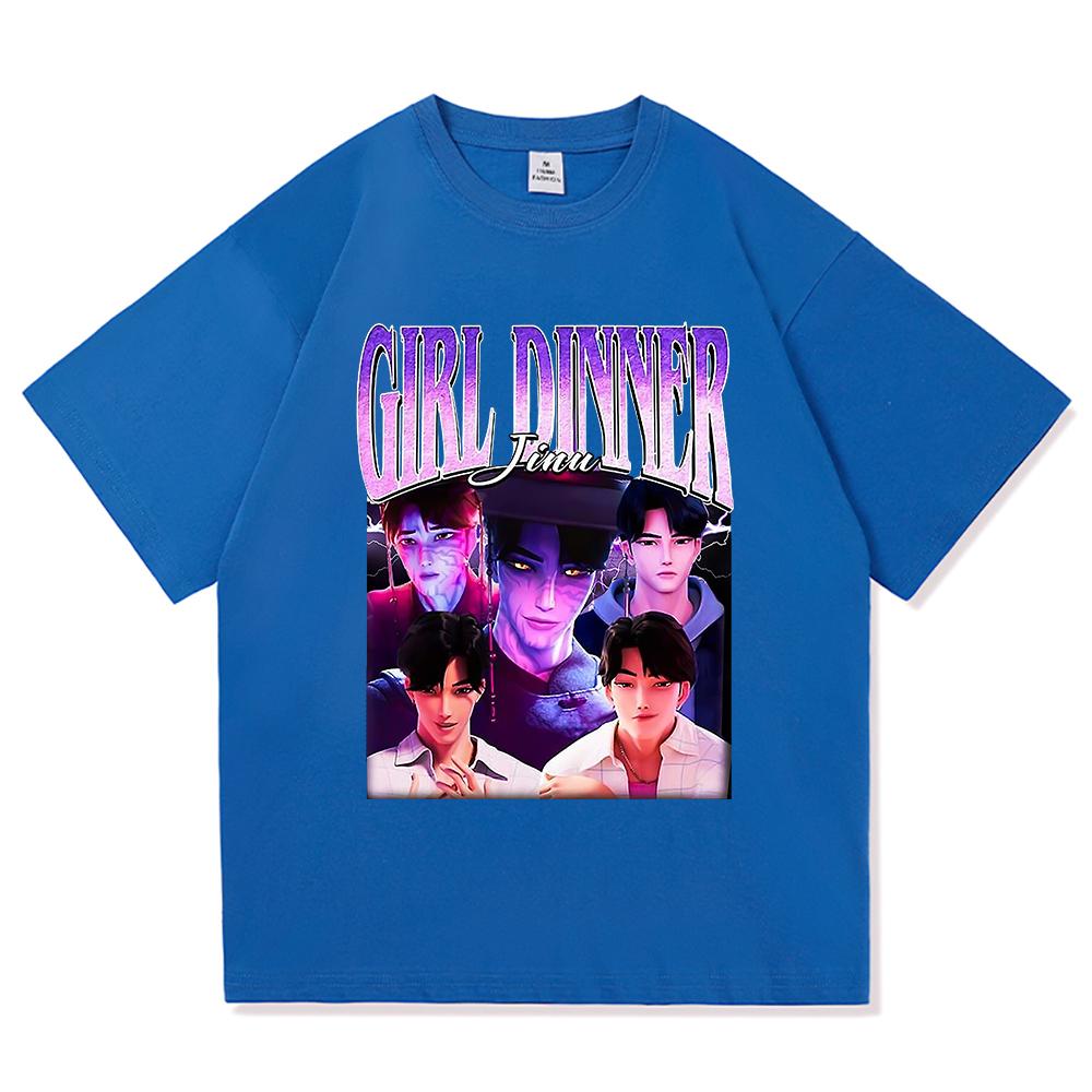 Girl Dinner Abby Jinu T Shirt 2025 Anime Demon Hunters Saja Boys Men/women Clothing Vintage Harajuku High Quality Cotton Tshirts