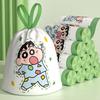 Thickened Drawstring Trash Bags 45x45cm Kitchen Garbage Bags Heavy Duty Plastic Refuse Bags With Printed Pattern