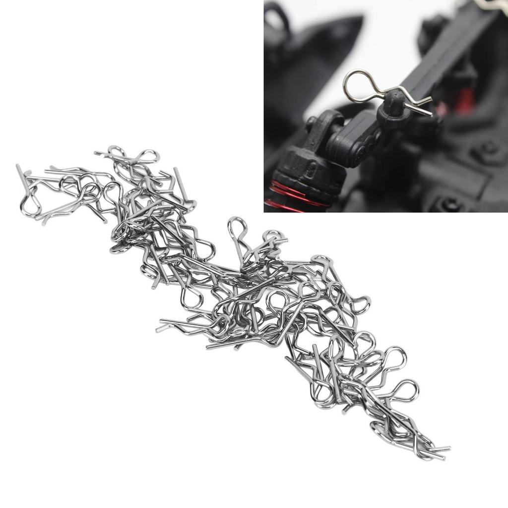 60PCS RC Car Body Clip 17mm 1.0mm Dia Easy Removal Installation for 1Celsius16 1Celsius18 RC Car Truck