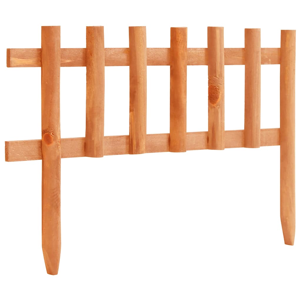 Lawn Edging Set 10 pcs Spruce Wood 4.4 m Total Length