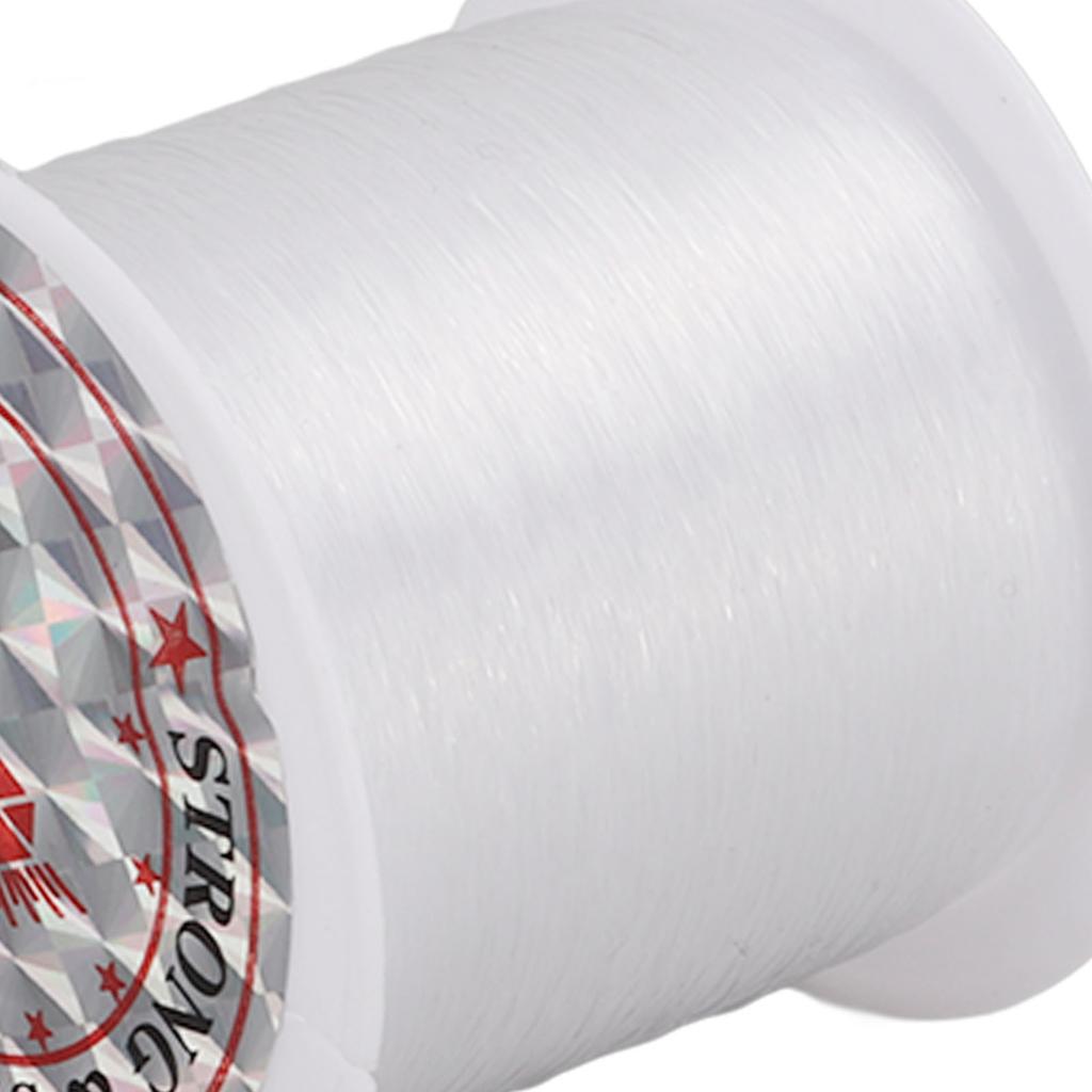 1 Roll Clear Nylon String Cord, 0.2Mm Celsius 142Yd, Tie Wire, For Aquarium Enthusiasts, Suitable For Bracelet Making, Necklace Crafting, Hanging Deco