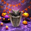 Yousheng Halloween Gothic Bat Storage Box Simulated Bat Resin Figurine Statue Retro Bat Jewelry Trinket Organizer Box Party Decoration Ornament