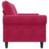 Vidaxl 2-Seater Sofa, Wine Red, 140 Cm, Upholstered In Velvet