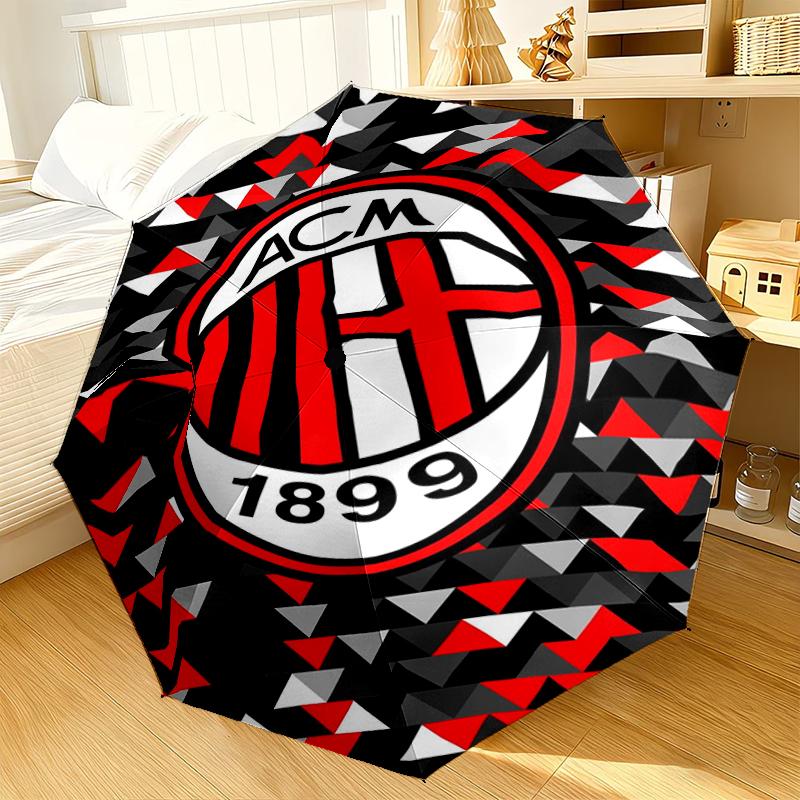 Ac Football Club Umbrella 8-Frame for Travel, camping, Casual Lightweight Portable Umbrella, Essential for every family Holidays Gift