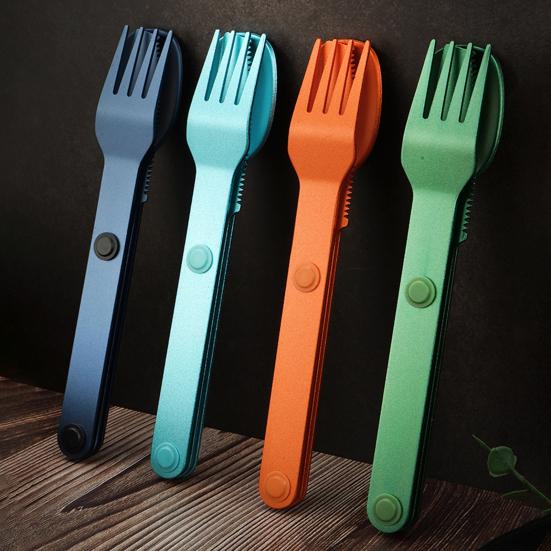 Sada magnetických náčiní Kovové příbory Potravinářské leštěný povrch BPA Free Venkovní cestovní Nůž Vidlička Lžíce Sada Camping Utensils