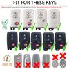 1 Pcs Soft Tpu Car Key Case, Fit For Toyota Aqua Rav4 Land Cruiser Camry Prado Corolla Prius 2013 2014 Keyless Auto Accessories