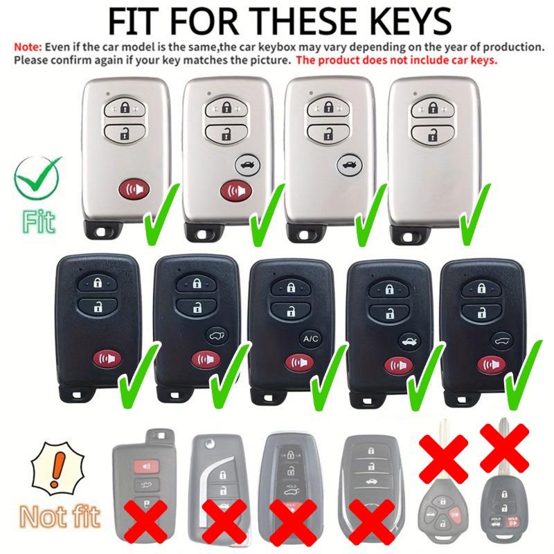 1 Pcs Soft Tpu Car Key Case, Fit For Toyota Aqua Rav4 Land Cruiser Camry Prado Corolla Prius 2013 2014 Keyless Auto Accessories