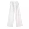Women's Summer Linen Wide-Leg Pants - Casual Loose Fit, Breathable Straight Drape, Lazy Style, Yamamoto Inspired