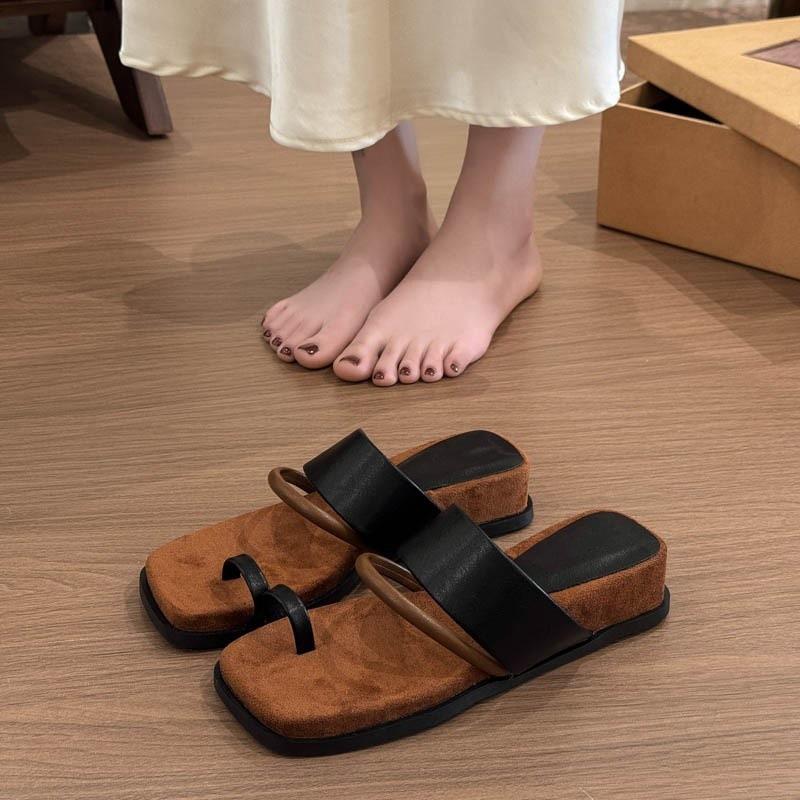Platform sandals women wear new open-toed cross sandals waterproof table muffin and vacation fairy shoes
