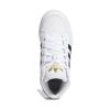 Adidas Originals Hardcourt Hi Casual Sports High-Top Kids Skate Shoes Kids Sneakers White Black Gold FV5737