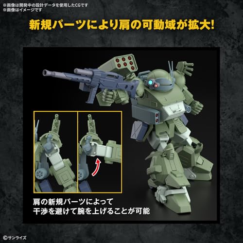BANDAI SPIRITS HG Armored Trooper Votoms Scope Dog Turbo Custom Color-coded Plastic Model