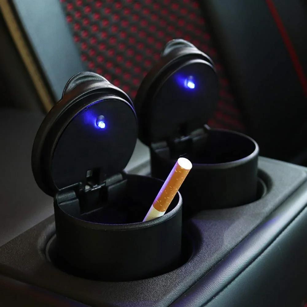 Universal Car LED Ashtray Garbage Cup Container Cigar Ashtray Holder Auto Interior Others Accessories Car LED Ashtray Parts