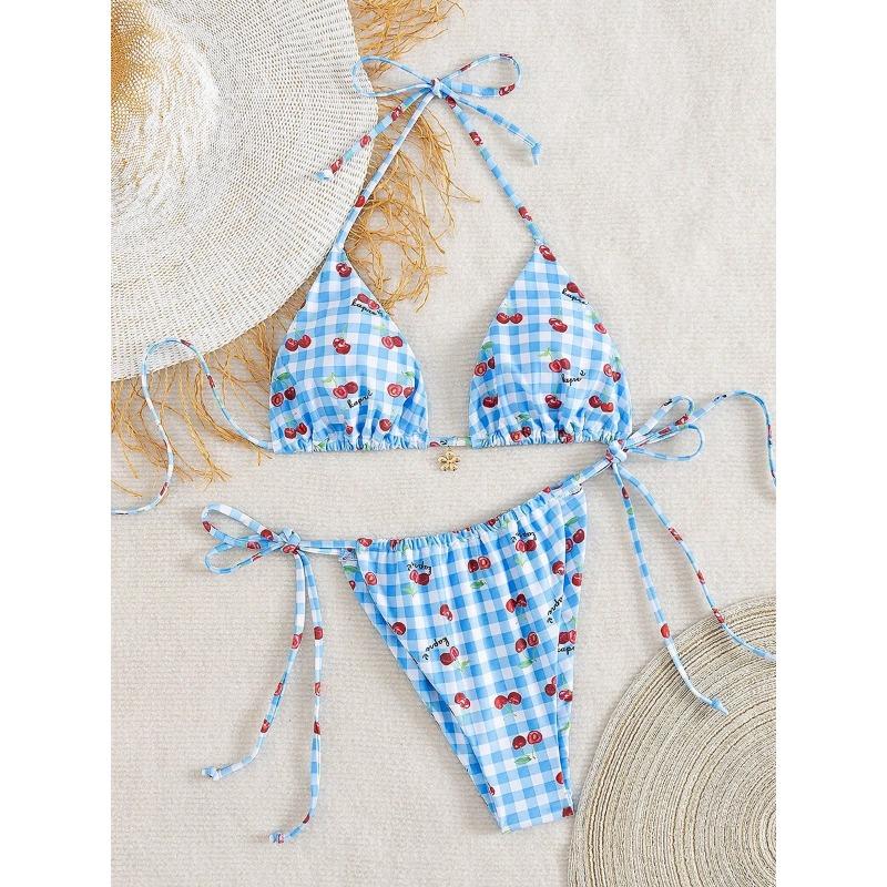 Sexy Micro Bikini Women Swimsuit 2026 Trend Two-piece Thong Bikini Set Lace Up Beach Wear Female Swimwear for Woman Bathing Suit
