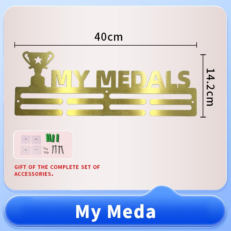 Factory Direct Custom Large Wall Hanger Metal Medal Display Rack for Bulk Medals & Awards Storage