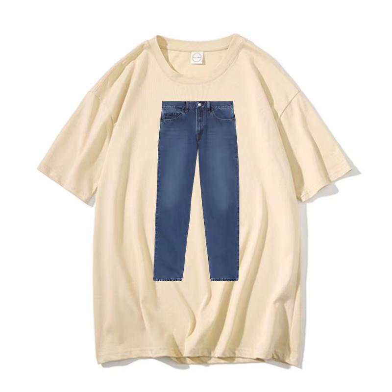 Funny Jeans Joke Meme Tshirt Unisex Women Fashion Brand Cotton Tshirt Novelty Short Sleeve Summer Unisexs Casual Oversized T Shirts