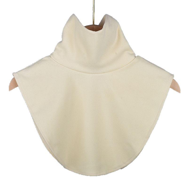 Unisex vysoce elastický sametový dickey: Jednobarevný, Vysoký límec, Teplý a počesaný pro ochranu krku na podzim a zimu.