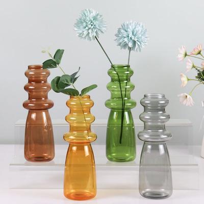 Creative Nordic Style Colored Glass Vases Perfect for Home Living Room Decorations Flower Arrangements Water Nourishing Vases