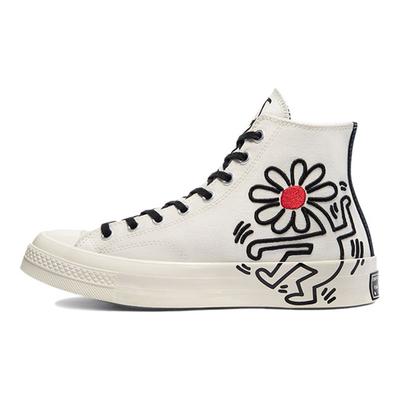 Keith Haring x Chuck 70 High Sneakers Unisex Crema Aigrette Nero 171858C