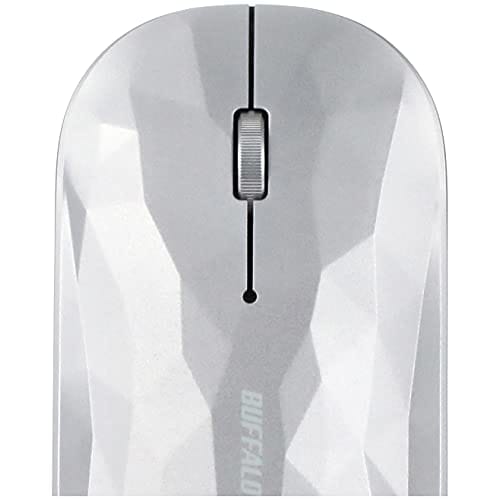 Buffalo Wireless Mobile Mouse 2.4GHz Receiver Included FLEXUS Thin and Light 3 Button Wireless Quiet BlueLED MIL Standard Compliant DPI Switching (600