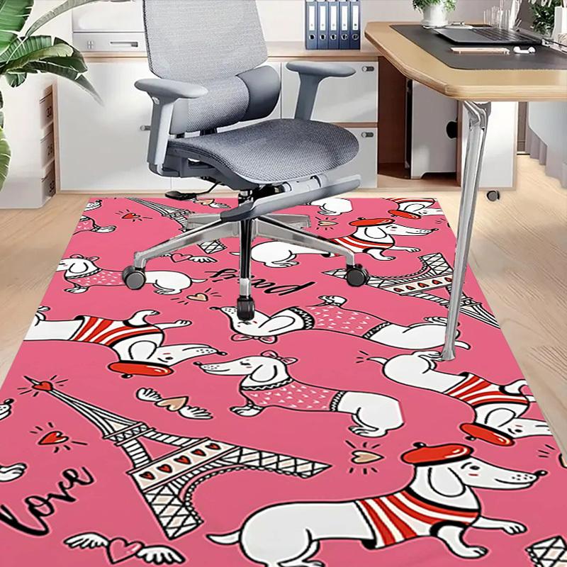 1PC Dogs Love Extra Large Non-Slip Floor Carpet, Office, Family, Bedroom, Studio - Large Area RugJ0364
