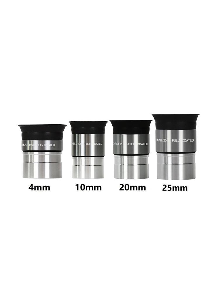 1,25" Plössl Okular Set: PL4mm, PL10mm, PL20mm, PL25mm für Teleskope