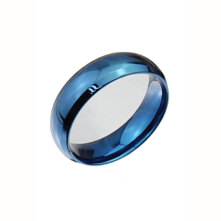 Mode Edelstahl Blaue Farbe Die Ringe für Männer und Frauen Fingerring Schmuck