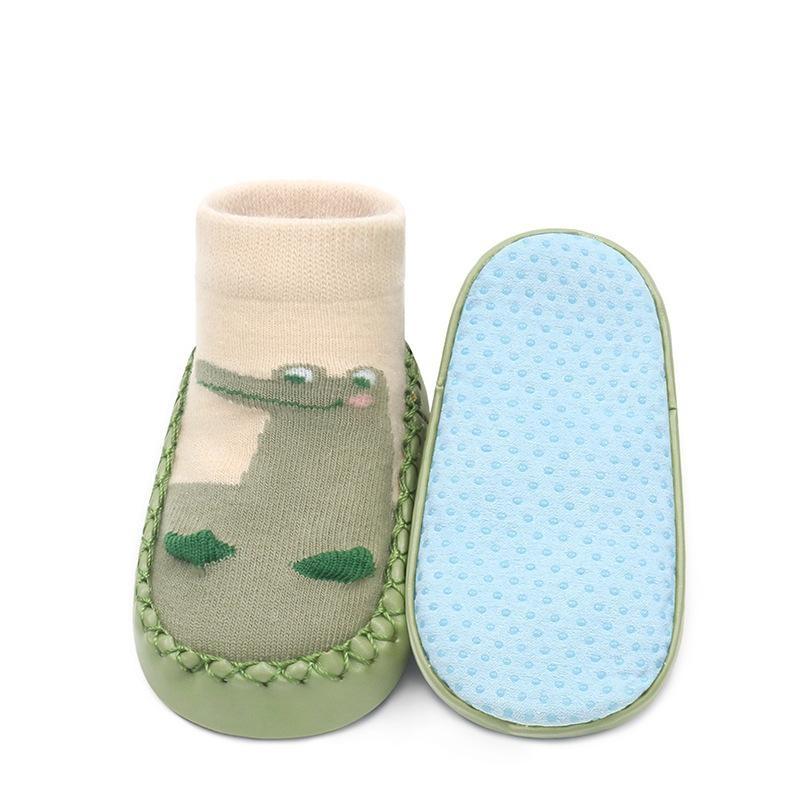 Rubber Soles Shoes Infant Baby Girls Boys Cartoon Shoes Spring Autumn Baby Floor Socks Anti Slip Soft Sole Sock