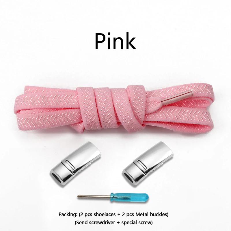 Elastic Laces Sneakers Magnetic Shoelaces Without ties 8mm Flat  Rubber Shoelace Tennis No Tie Shoe laces Shoes Accessories