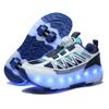 LED Rechargeable Light-Up Roller Shoes and Skates for Kids and Adults