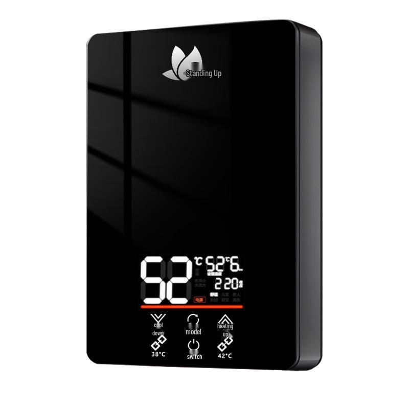 Vertical Electric Tankless Water Heater for Home, Shower, Small Bathroom, or Rural Rental Properties.